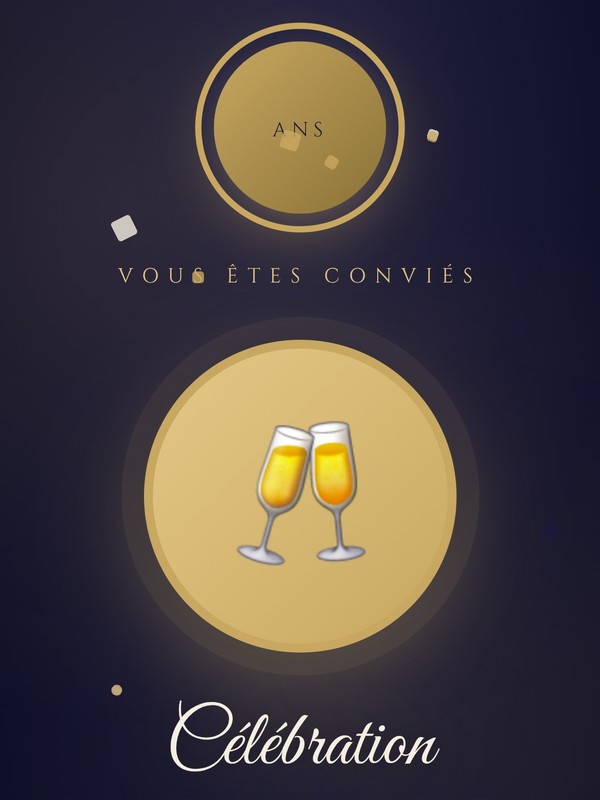 Anniversaire Adulte Élégant